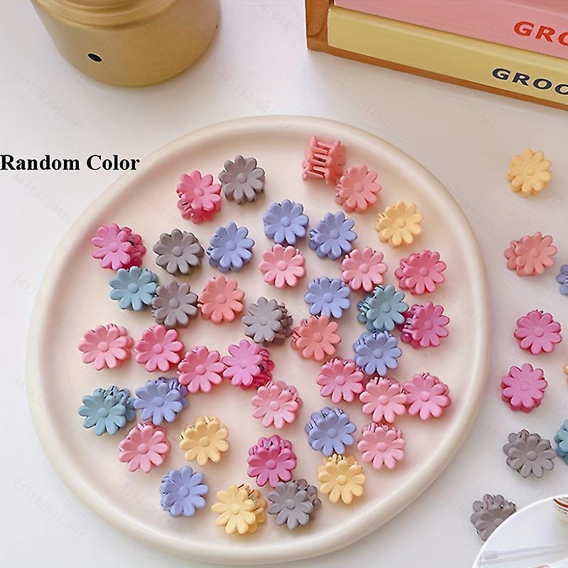 50pcs קליפסים חמודים לשיער מיני לתינוקות וילדה - קליפסים זעירים מפלסטיק זעירים למניעת החלקה לאביזרי שיער ועיצוב