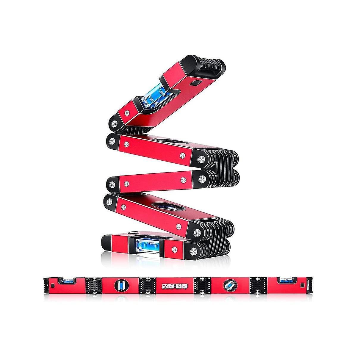 28 Inch Multi-function Foldable Level, Measuring Tool With 4 Easy To Read Level ,for ,woodworkers,h