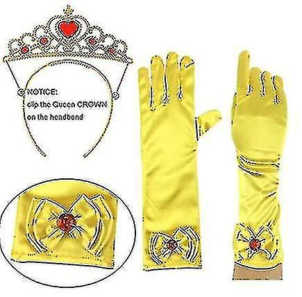 בנות ילדים ילדים נסיכה המלכה שרביט טיארה כתר להתחפש נסיכה --4pcs-ורוד (niubi)