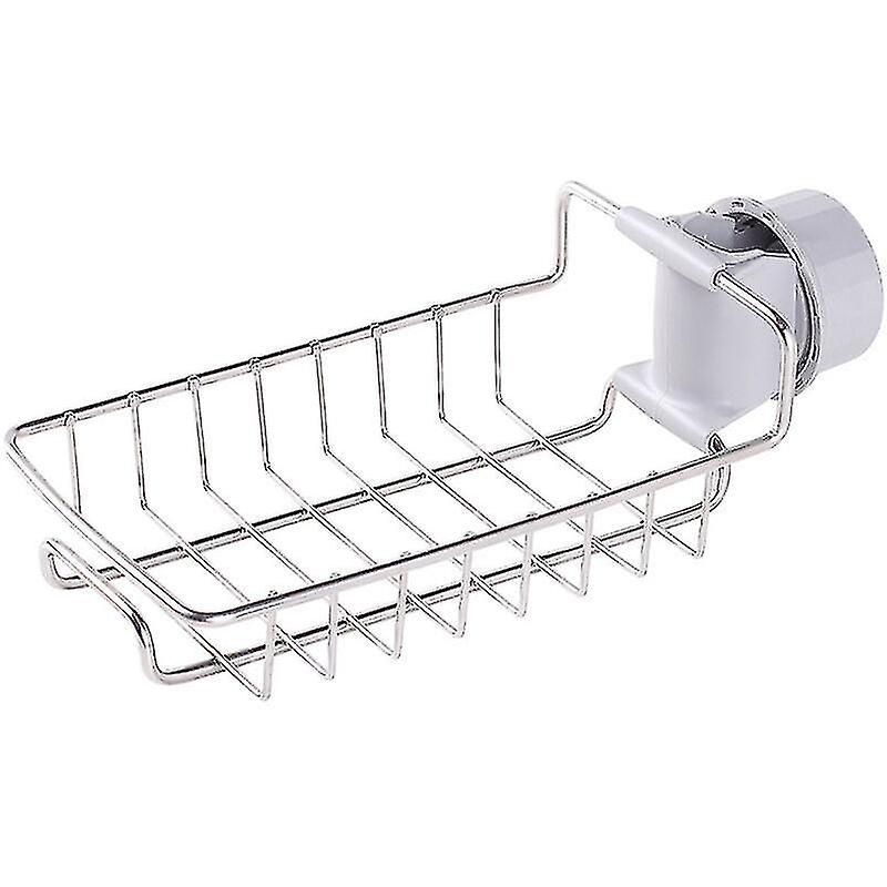 -pepper Faucet Storage Rack, Kitchen Sink Organizer, Stainless Steel Sink