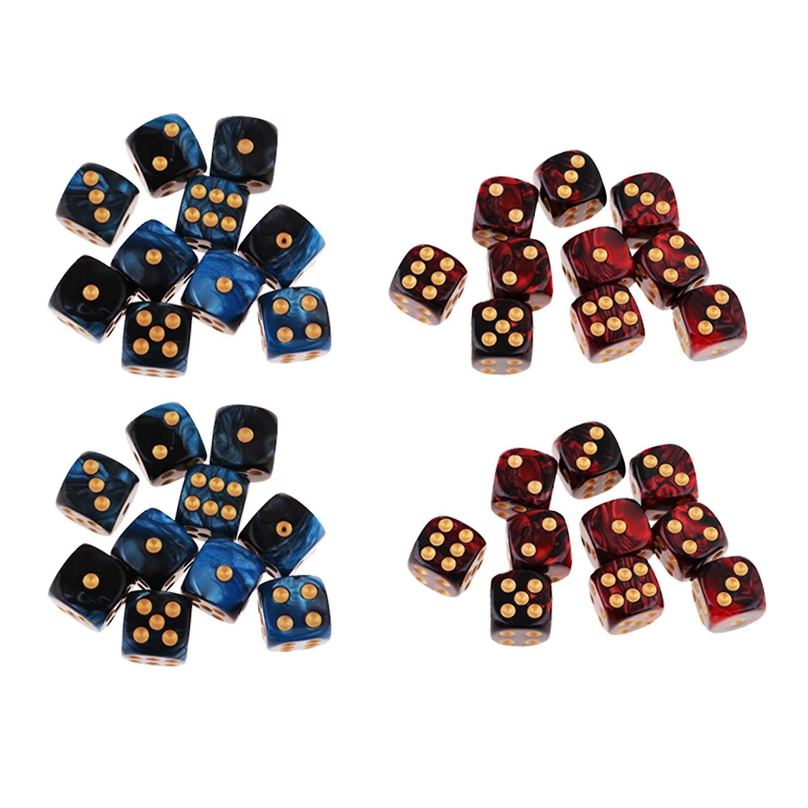 20 pack of 6-sided Game Dice 16mm Dice for Board Games and Teaching Math