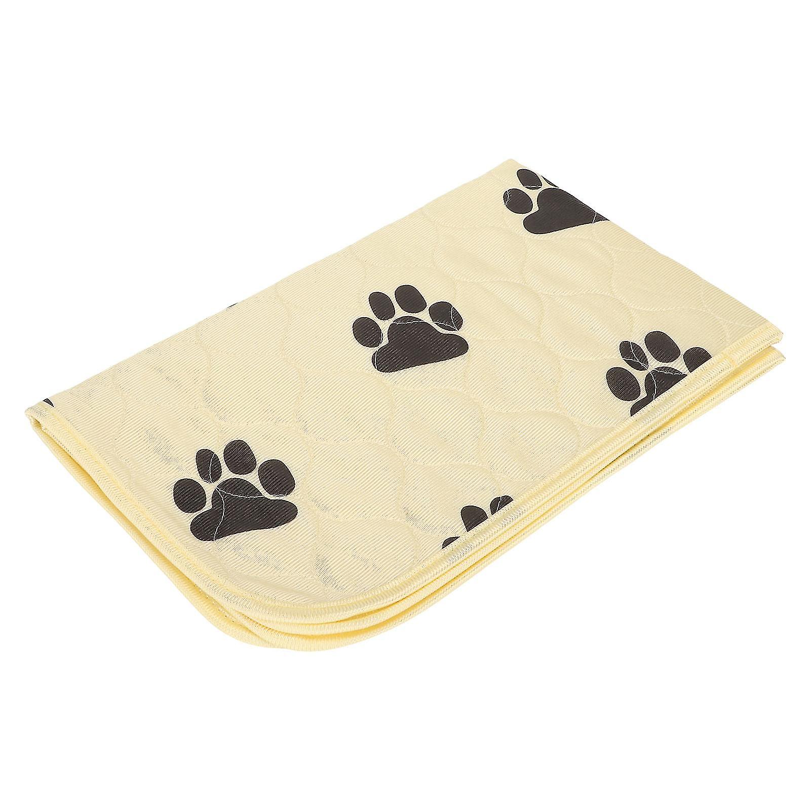 Washable Dog Pee Pad 60x40cm Absorbent Waterproof Beige
