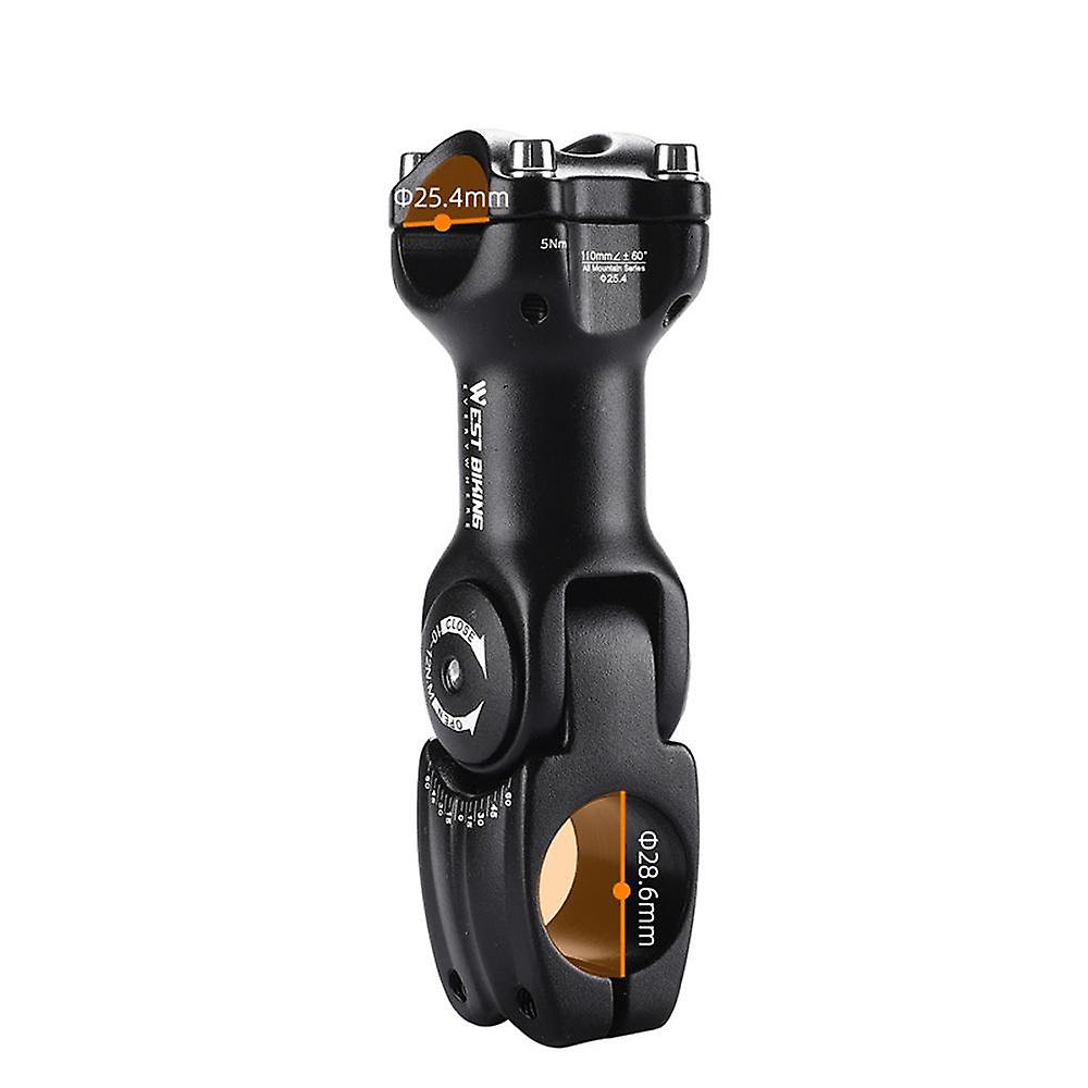 Adjustable Bicycle Handlebar Stem Variable 60 Degree Angle Aluminum Alloy Bike Handlebar Riser Road