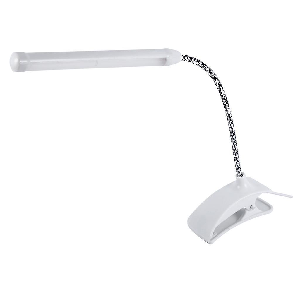 1Pc USB LED Light Clip on Clamp Bed Table Study Desk Reading Lamp White