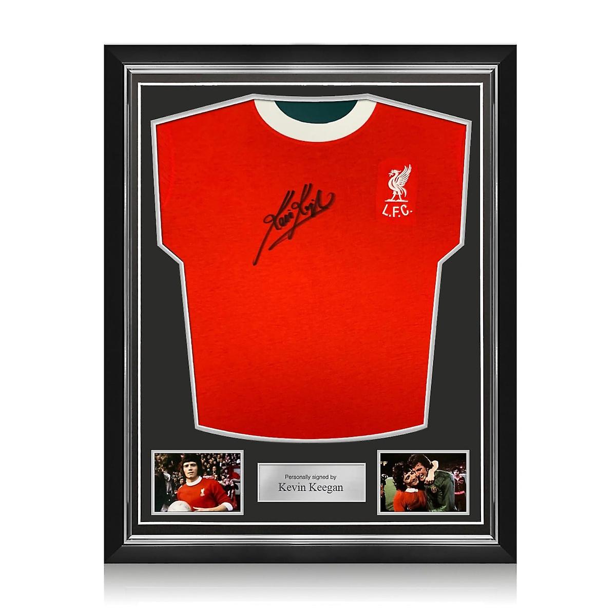 Kevin Keegan Front Signed Liverpool 1973 Football Shirt. Superior Frame
