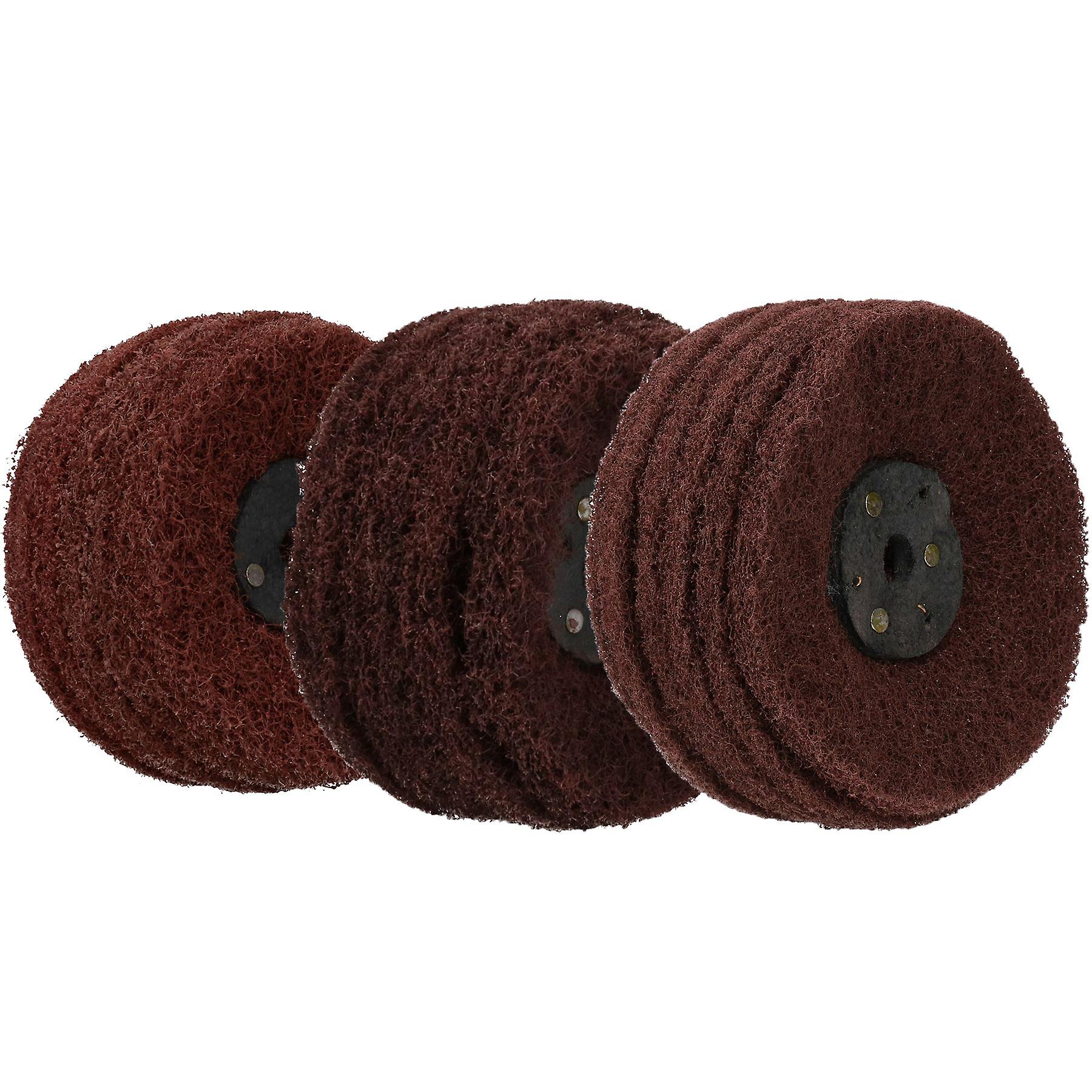 Coarse Medium Fine Abrasive Scotch Mops Rust Paint Remover Polish 4" x 6 Row