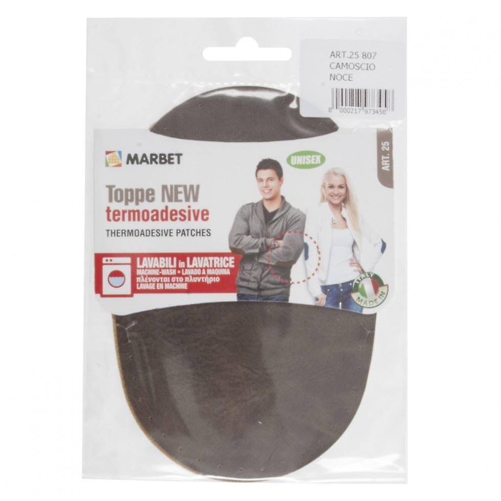 Marbet Chamois Effect Patches  Walnut