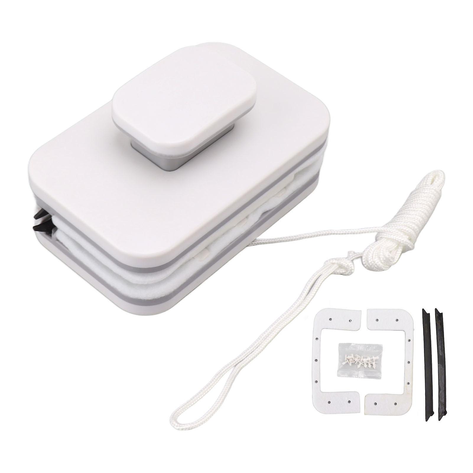 Magnetic Glass Wiper Effort Saving Double Sided Window Cleaner Brush with Comfortable Grip for Window Glass Cleaning