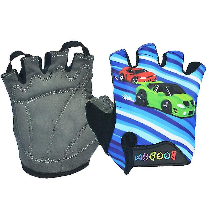 Gants de vélo Été Respirant Antidérapant Patin à roulettes Demi-doigt Gants d'équitation pour garçons et filles