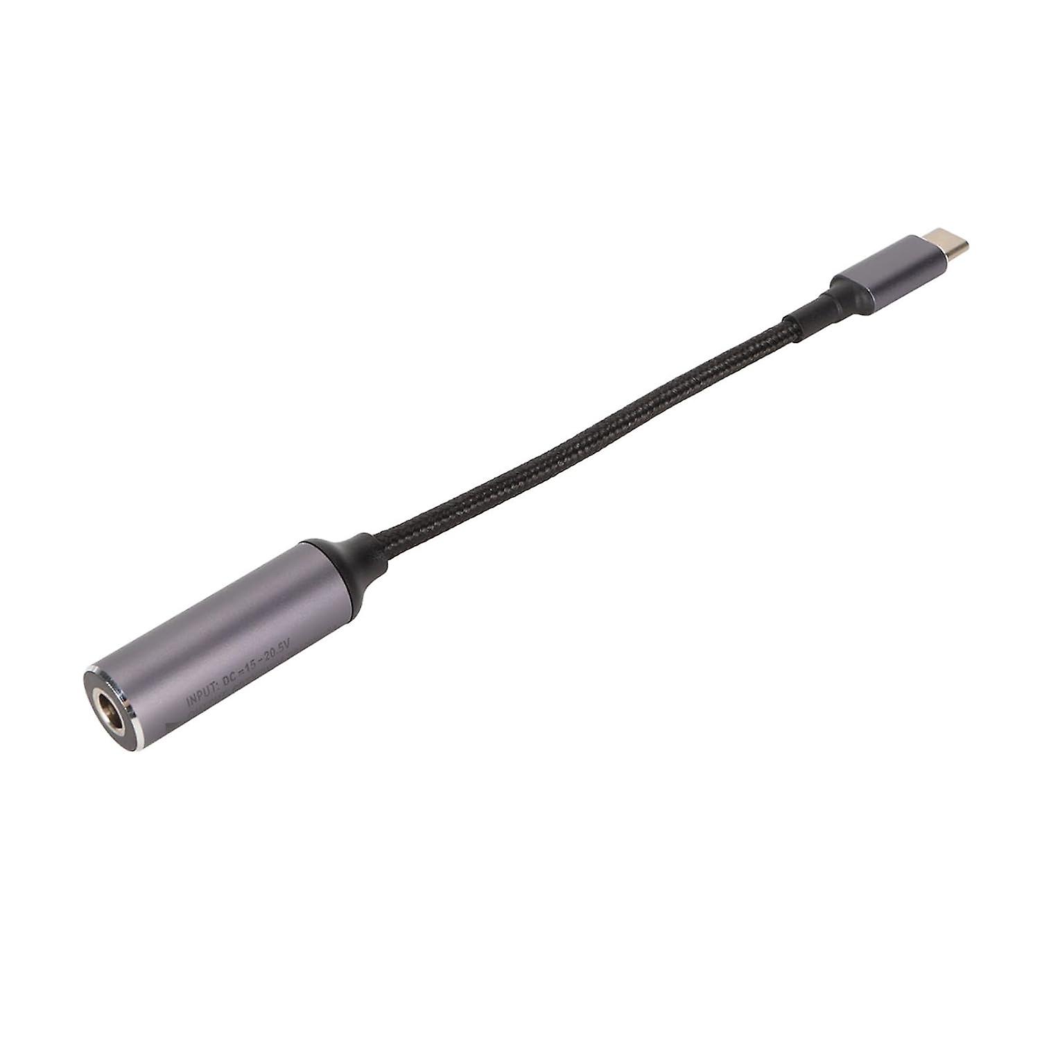 PD Automatic Identification Chip, 100W DC5521 to USB C Cable with PD 5V 9V 20V Output, Pure Copper C
