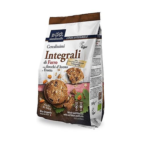 Whole grain spelled wheat cookie with oats and organic fruit 300 g