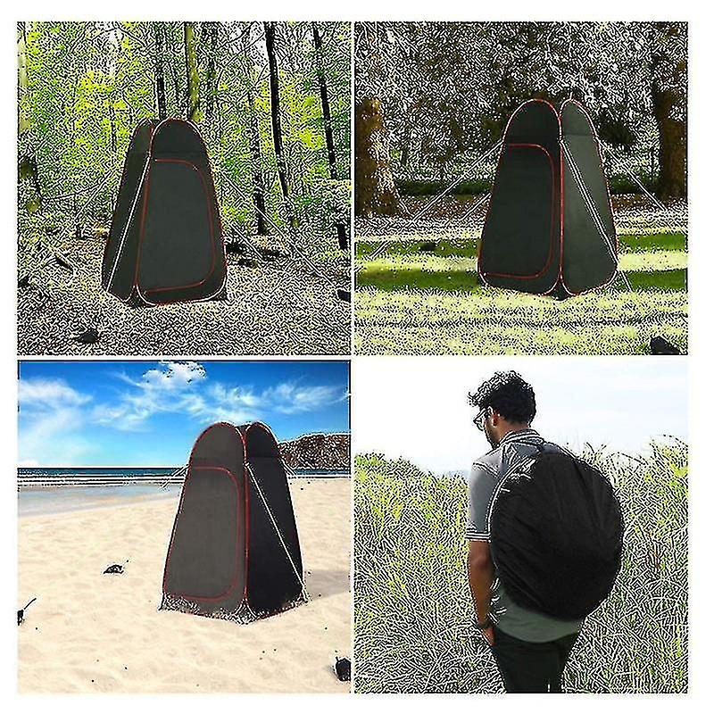 Crystals Pop-Up Privacy Tent – 1-Person Portable Camping Shower/Toilet/Changing Room, Green