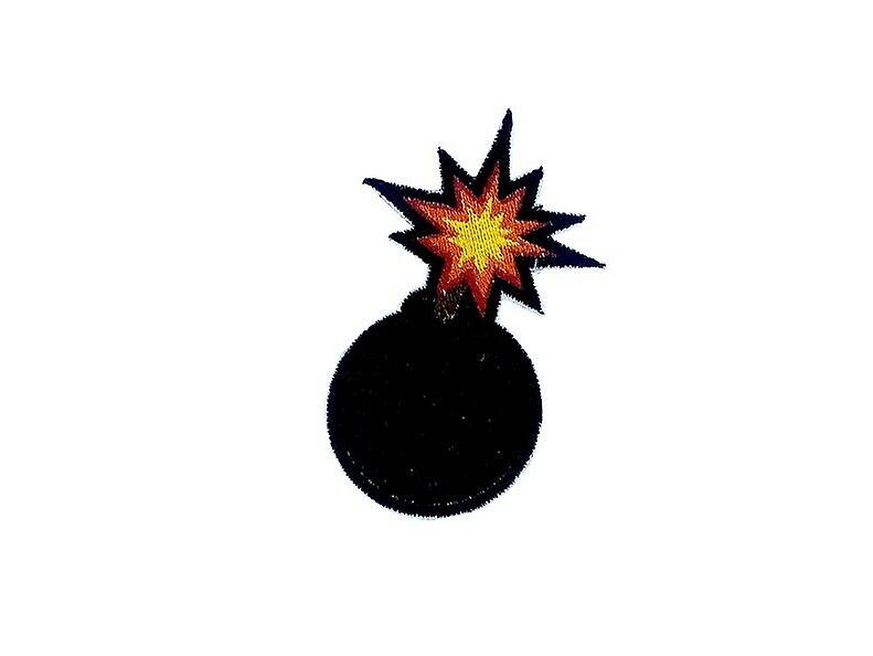 Patch ecusson embroidery thermostick bomb badge explosion embroidery