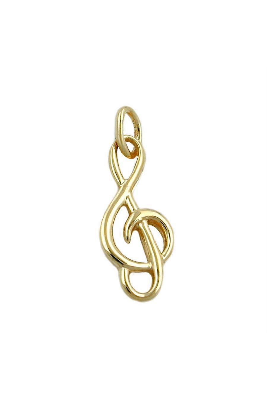 Pendant Treble Clef 9k Gold - Gl430961