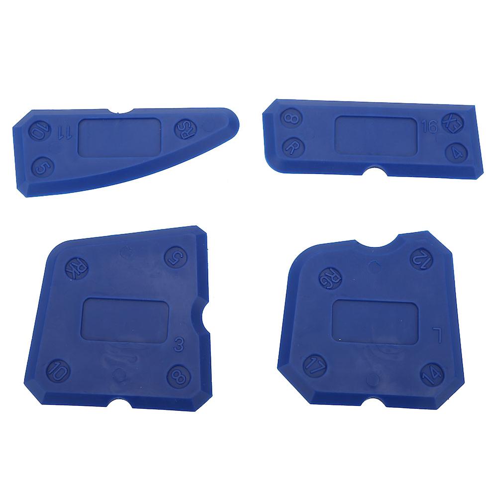 4PCS Caulk Tools Kit Silicone Glass Cement Caulking Scraper for Sealant Grout Finishing
