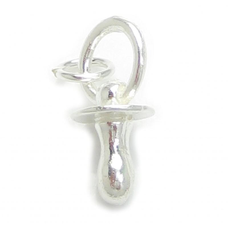 Babies Dummy Sterling Silver Charm .925 X 1 Babys Pacifier Dummies