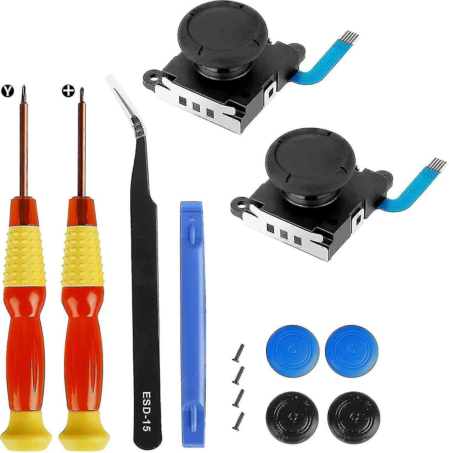 2-Pack 3D Joycon Joystick Replacement Kit for Nintendo Switch