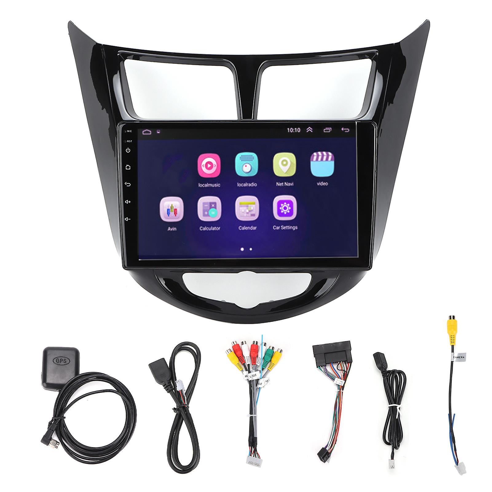 9in Automobile MP5 Touch Screen Bluetooth Multifunctional for Android 10.0 Replacement for VERNA 20102016(1+16G )