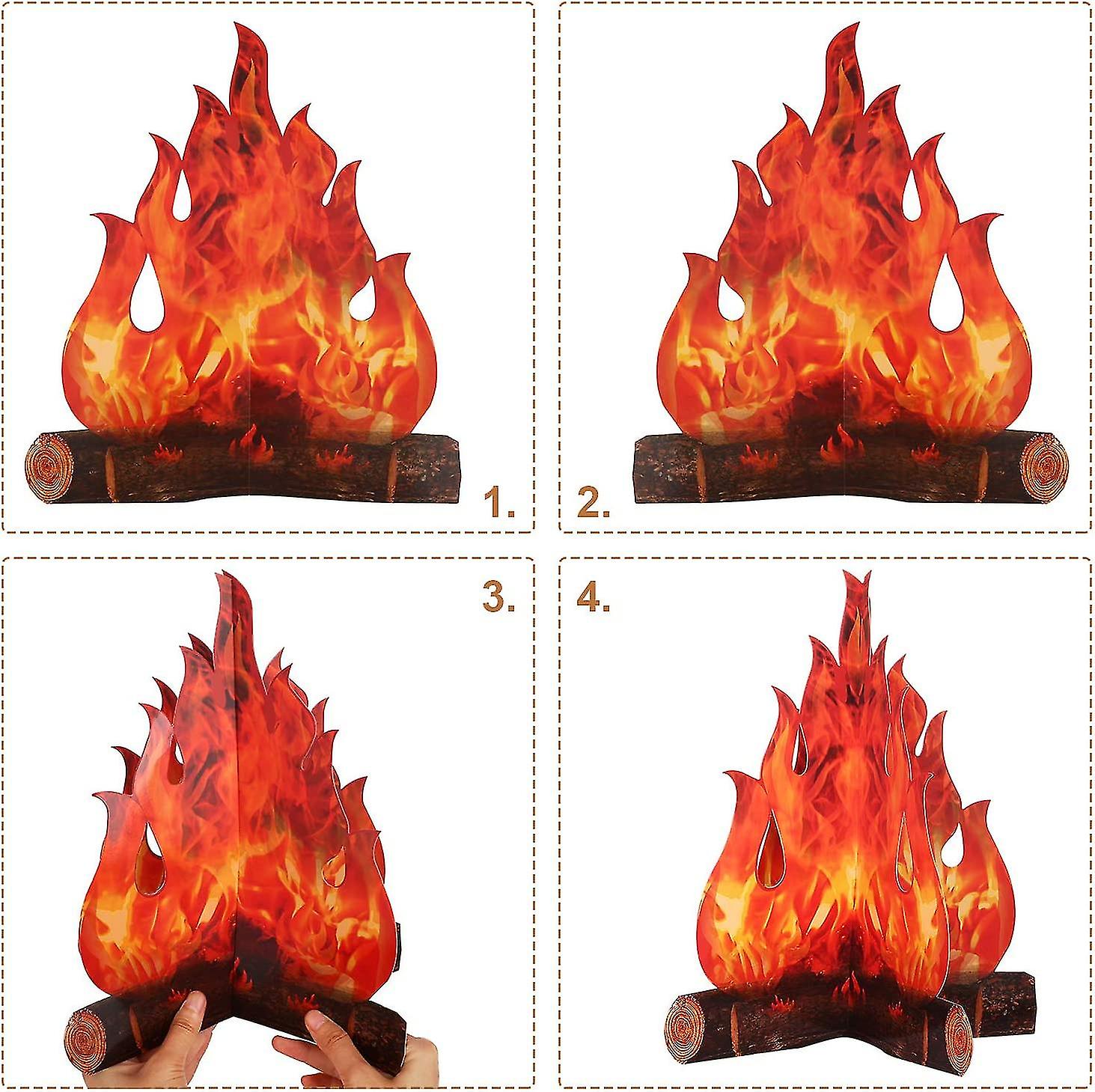 Aufblasbares Lagerfeuer – 3D-Deko Für Camping, Partys & Übernachtungen – Aus Robustem PVC, Leicht Zu Transportieren