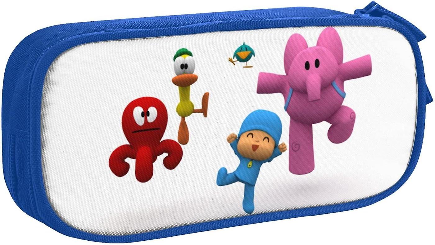 مقلمة بوكويو للمنظم لطيف مضحك الكرتون حقيبة القلم عالية السعة لمكتب المدرسة طالبة فتاة نسائية بالغة في سن المراهقة هدية أزرق10878