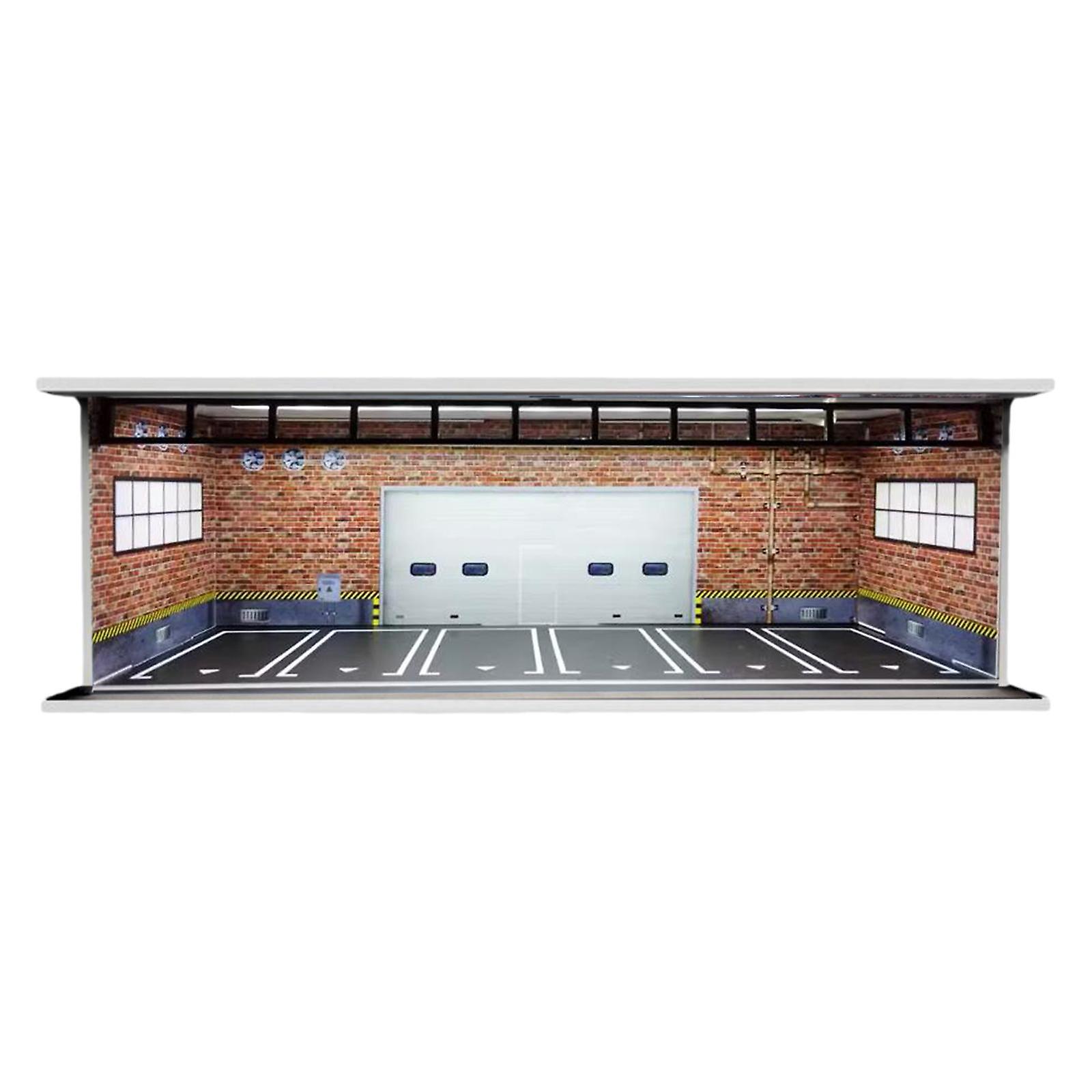 1:64 Parking Lot Display Case Diecast Car Display for Action Figures Diorama