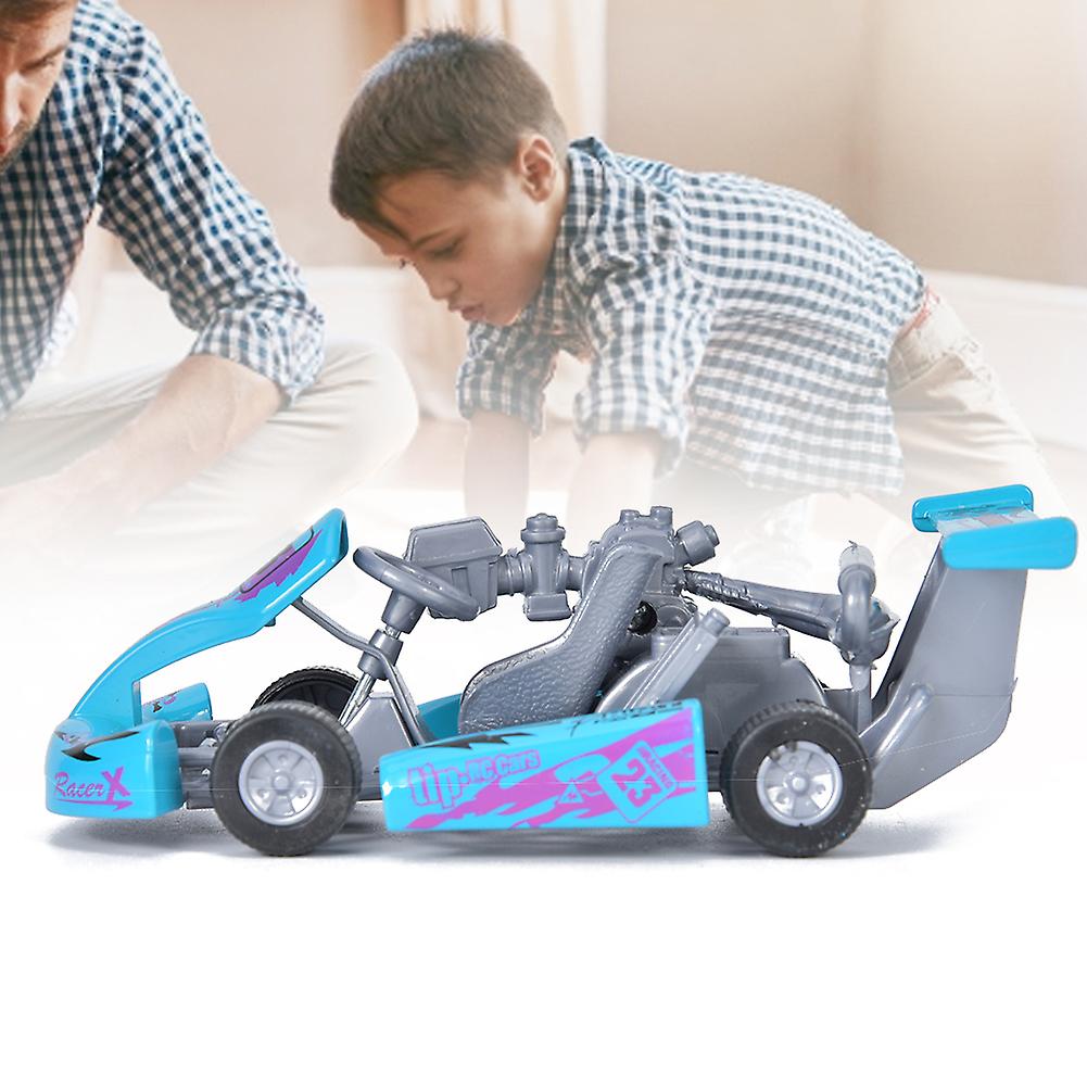 1:32 Scale Alloy Racing Car Model High Quality Kart Pull Back Toy (Blue)