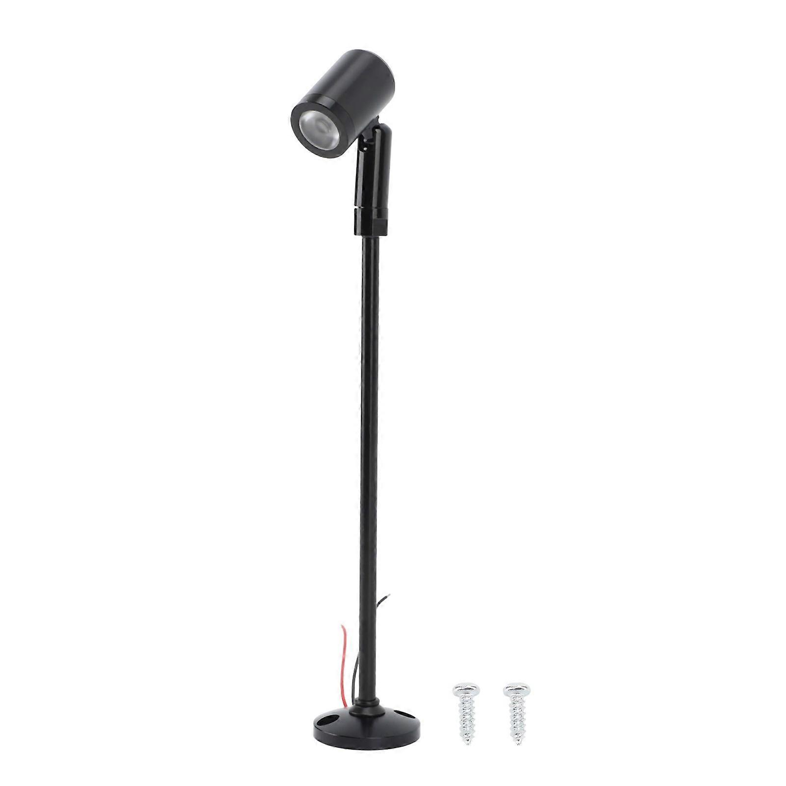 Mini LED Spotlight for Jewelry Display Cabinet, Vertical Lighting for Showcase, Eye Protection, Stable Heat Dissipation, Black and White Light, DC 12V