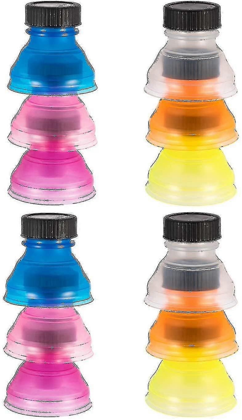 12 Pcs Can Covers, Clear Soda Can Lids Cover Top Compatible With Soda Beer Energy Drinks Juice Seltzer Reusable Bottle Lid Caps Compatible With Fizzy