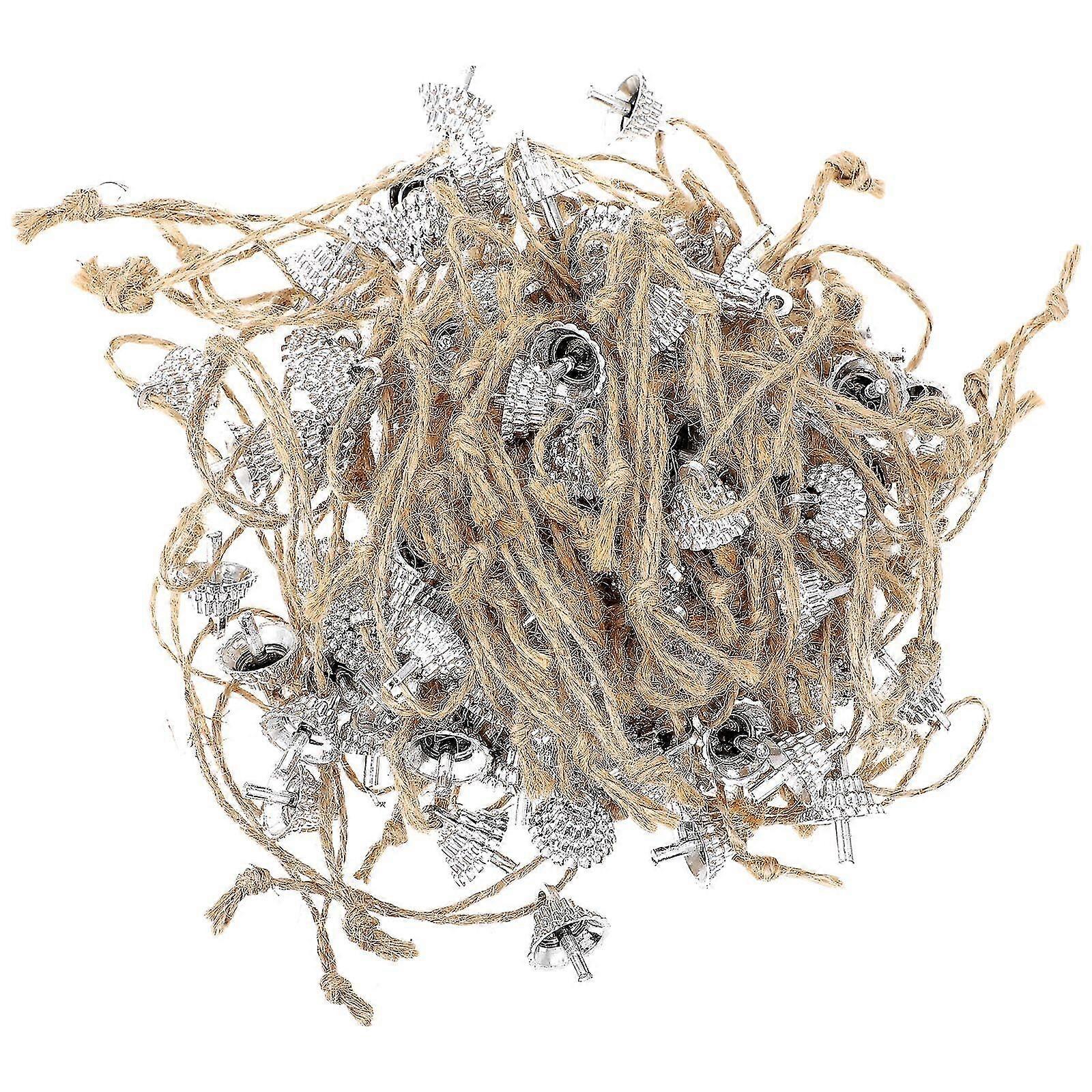 100pcs Christmas Ball Fitting Creative Ball Caps Hanging Pendant DIY Props