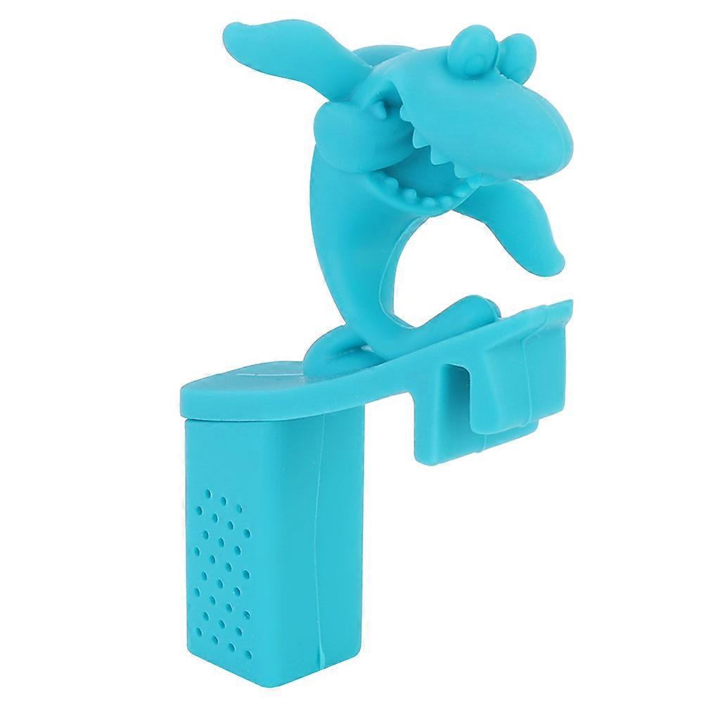 Silicone Shark-Shape Tea Infuser Steeper Loose Leaf Tea Strainer Filter Accessory for HomeBlue