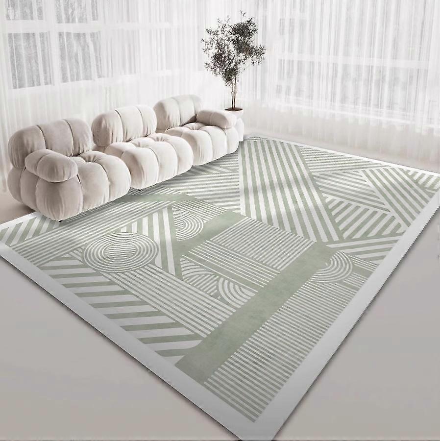 ジャングルグリーンスタイルエリアラグモダン滑り止めソフトエリアラグ