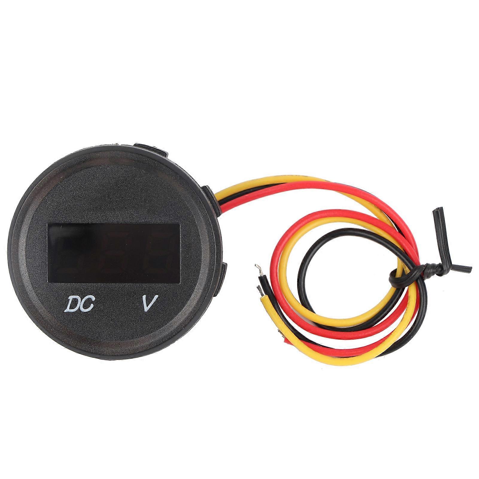DC 0-100V Digital Voltage Meter Voltmeter LED Panel Display for Car Motorcycle Waterproof