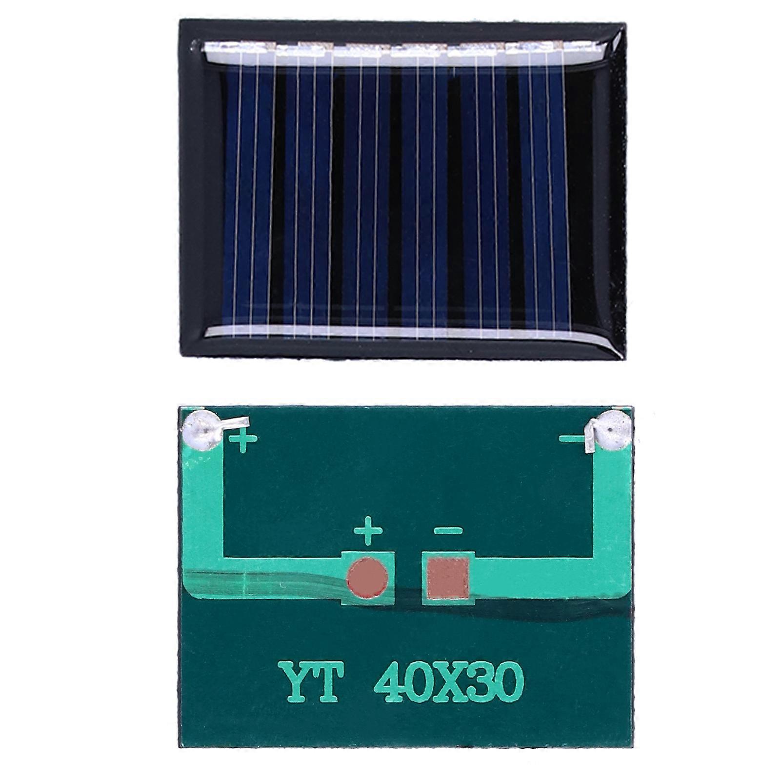 4pcs 0.15w 3v Solar Panel Polysilicon Diy Solar Charging Module Accessory 40x30mm