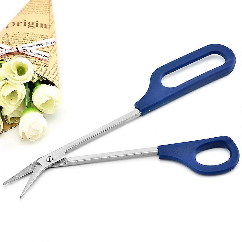 2Pcs Long Handled Toenail Scissors Clippers Natural Long Handled Toenail Scissors Smart Toenail Scissors with Erogonimic Design Long for Seniors