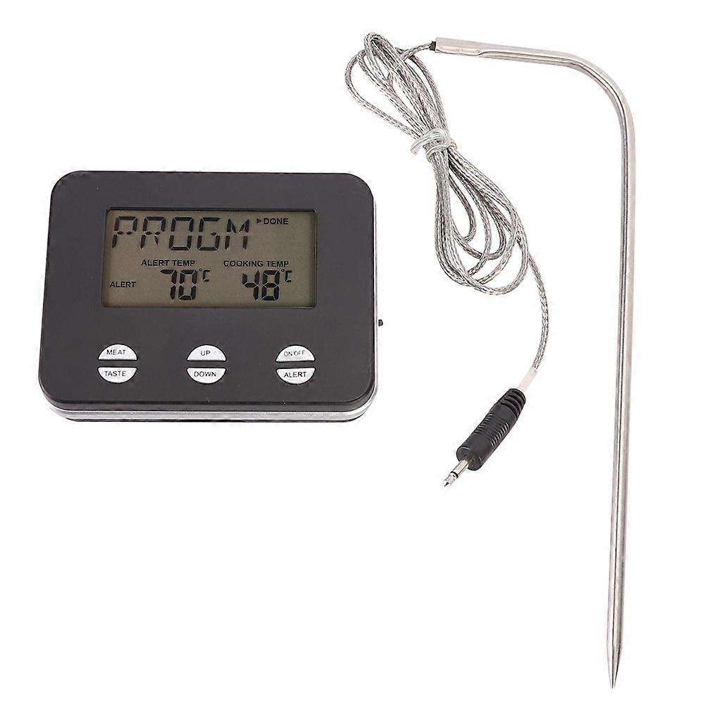 Home Kitchen Cooking Digital Food Meat Thermometer Timer Tool with Probe