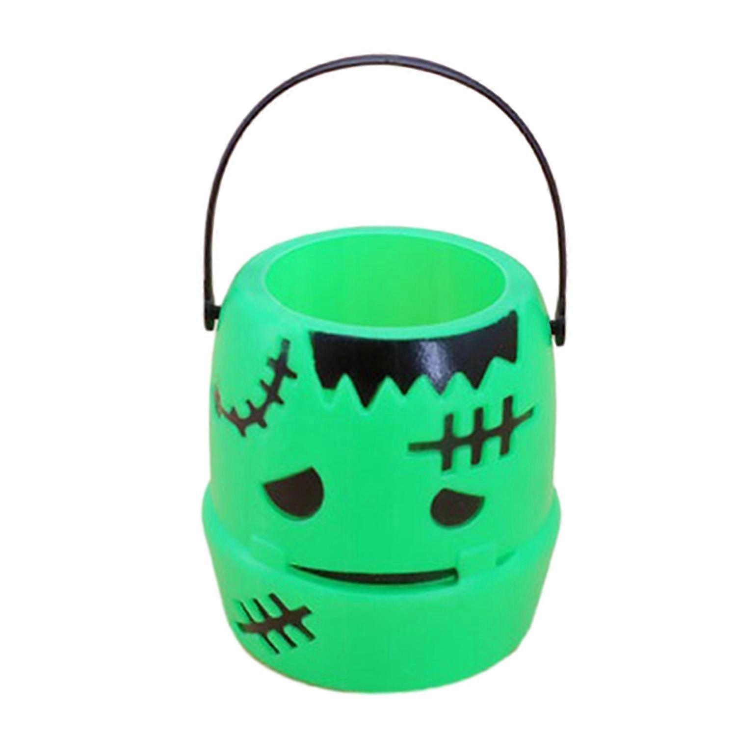 Halloween Candy Bucket High Space Bright Colors Easy to Carry Pumpkin Shaped Gift Snack Box Festive