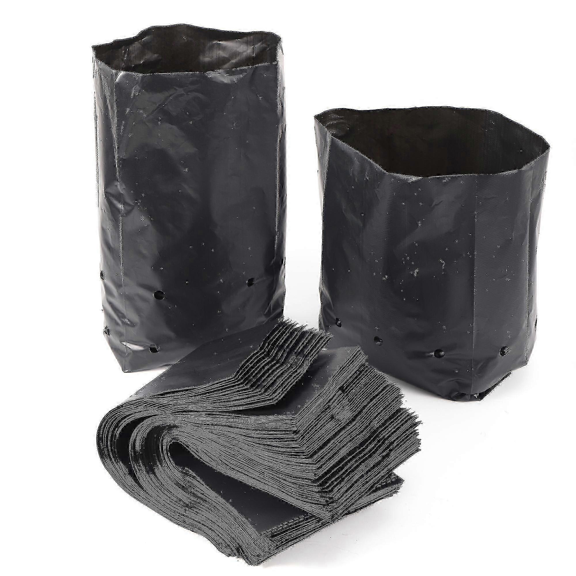 30 قطعة أكياس حضانة بلاستيكية PE مع ثقب تنفس رشاقته أكياس زراعة الشتلات في الحديقة وعاء زرع الشتلات