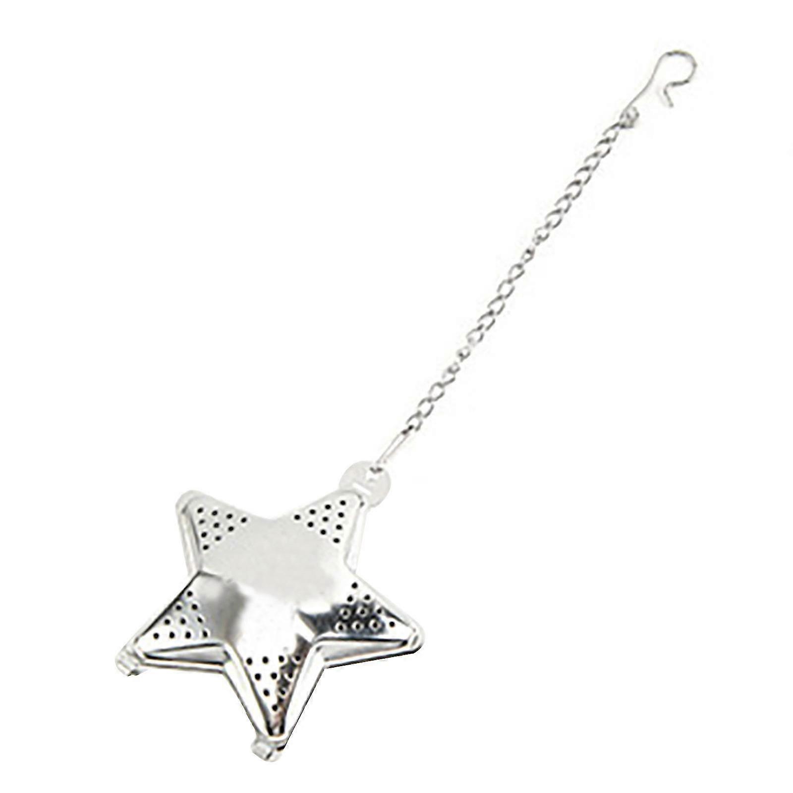 star shapepractical snap stainless steel mesh tea ball infuser tea strainer