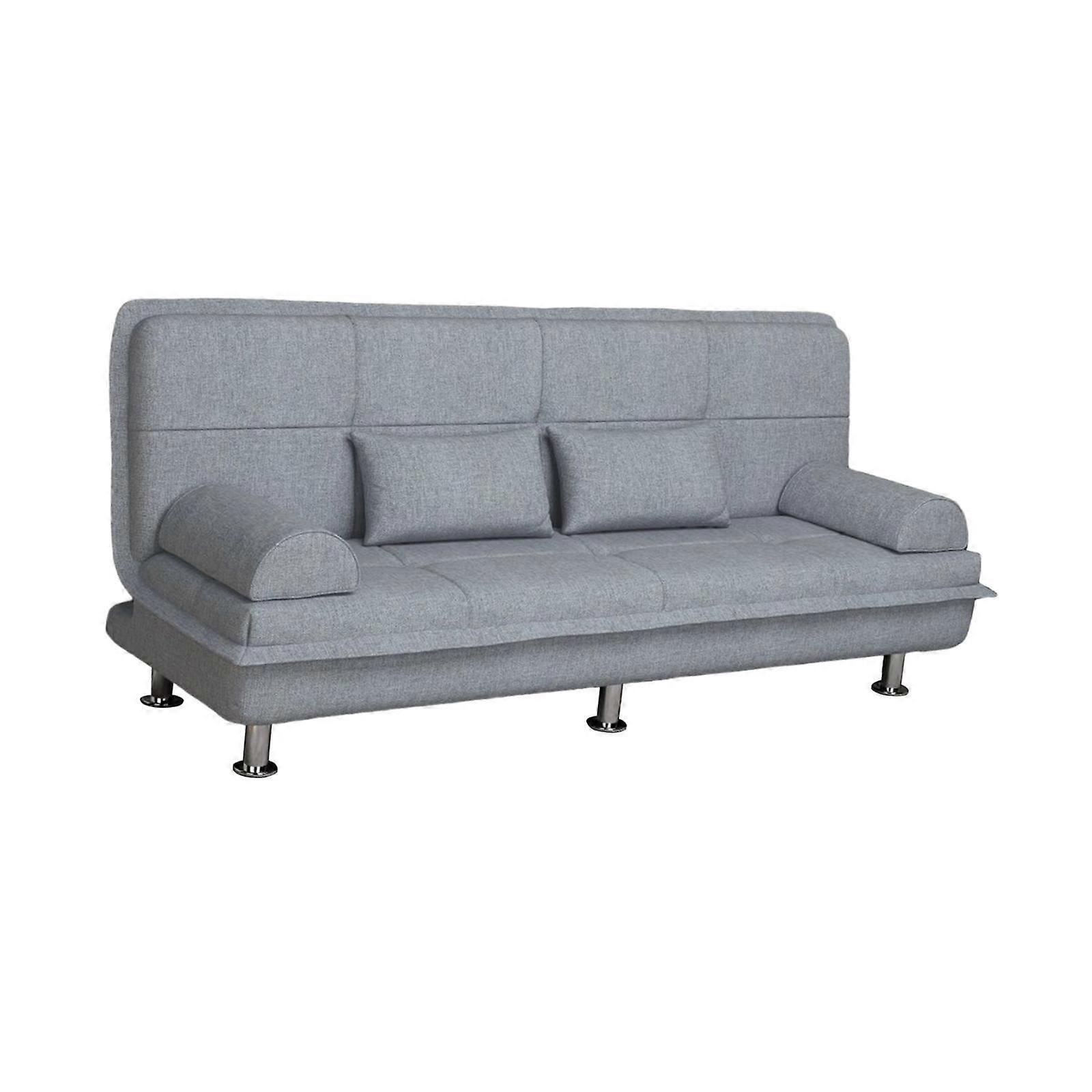 Konvertibel bäddsoffa bäddsoffa Fällbar bäddsoffa för vardagsrum Loft Lägenhet ljusgrå