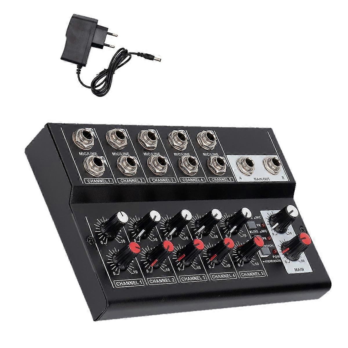 10 Channel Mixing Console Digital Audio Mixer For Recording Dj Live Broadcast Controller-eu Plug