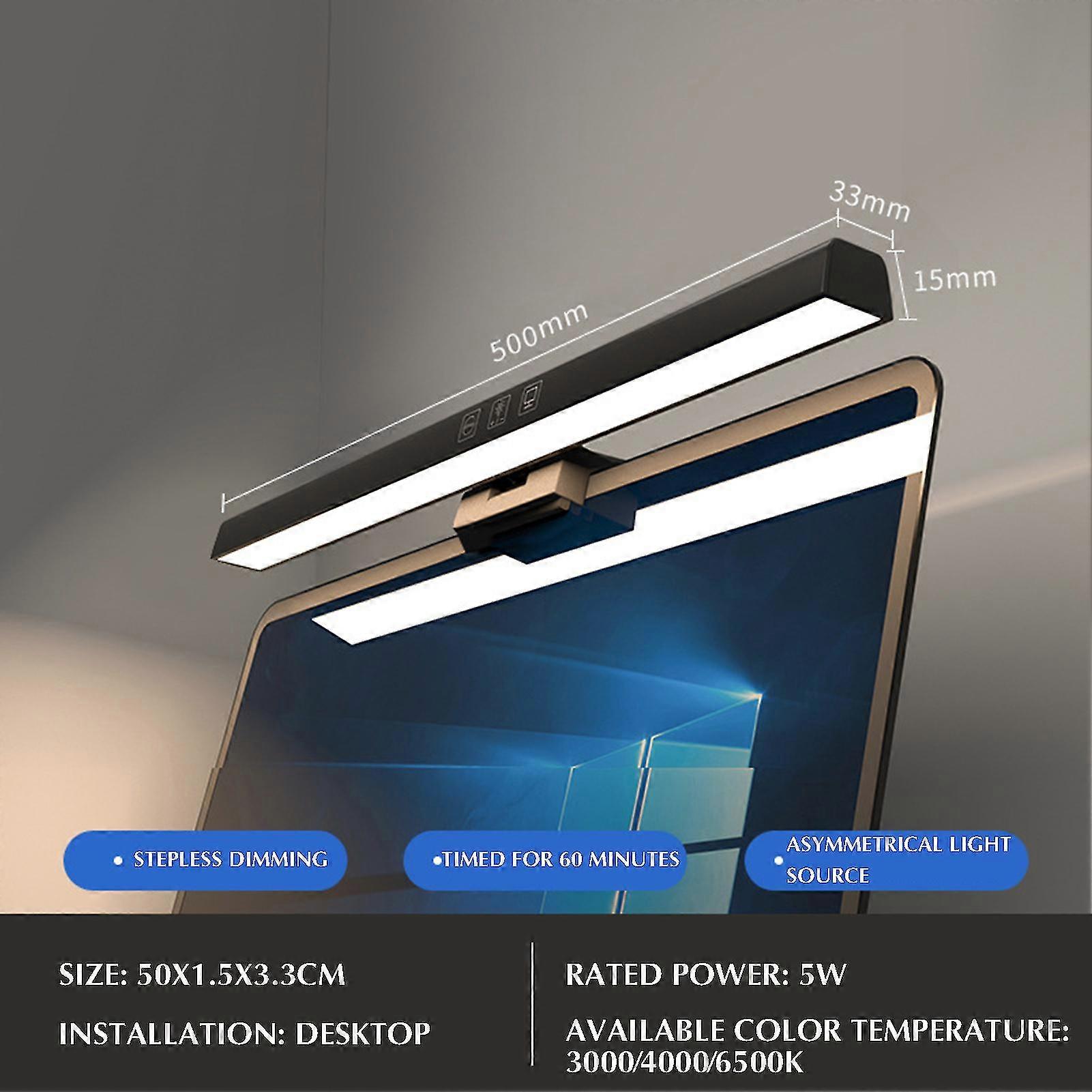 Led Reading Desk Hanging Lamp Multi-mode And Dual Control For Office Lighting/workbench/monitor