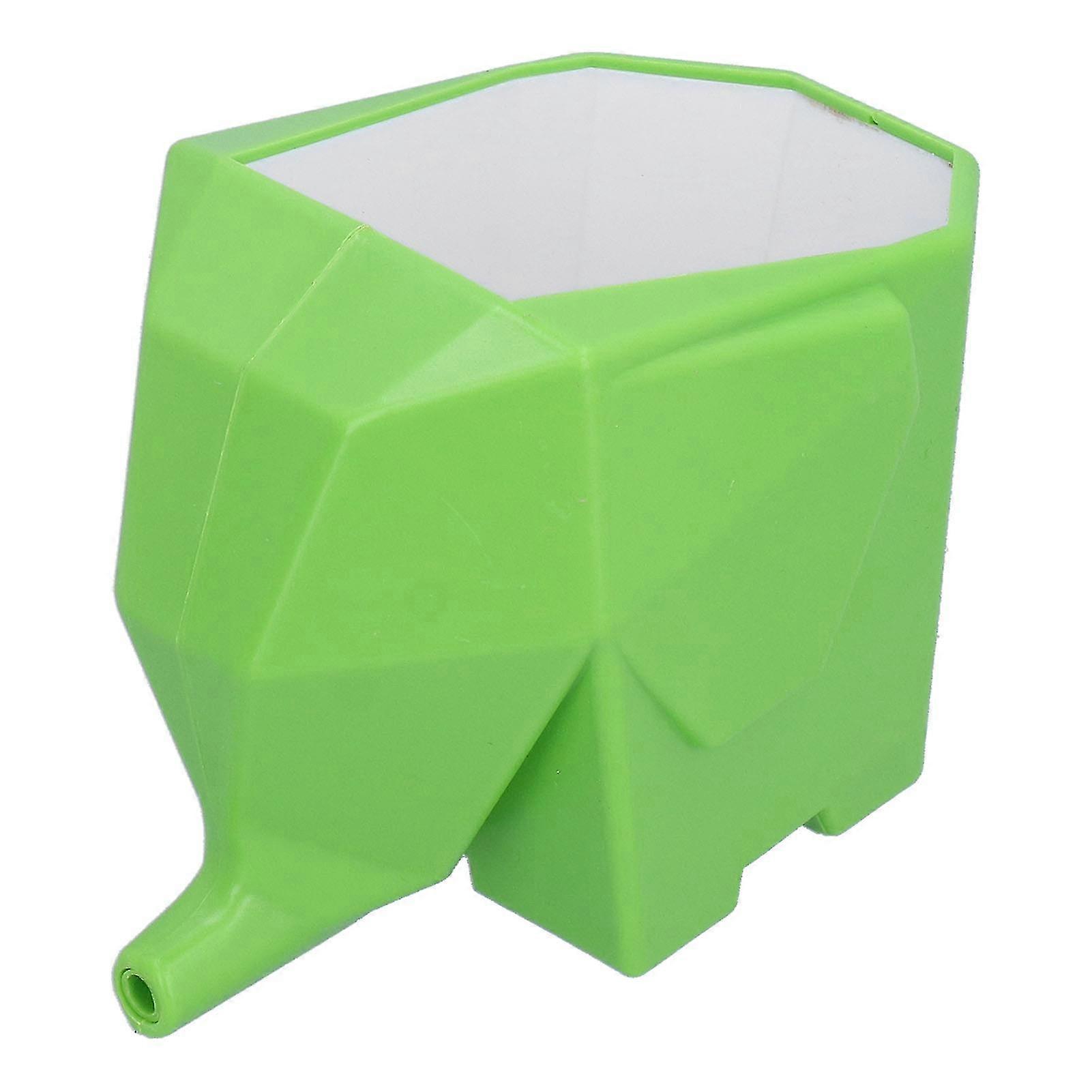 Elephant-Shaped Green Plastic Kitchen Tableware Drainer and Storage Rack
