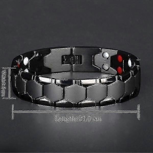 Titanium magnetisk rustfrit stål armbånd mænds terapi armbånd928