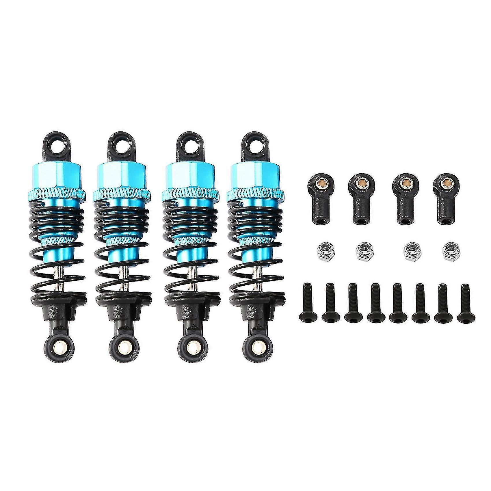 4pcs Aluminum Alloy Shock Absorber Damper Set Blue