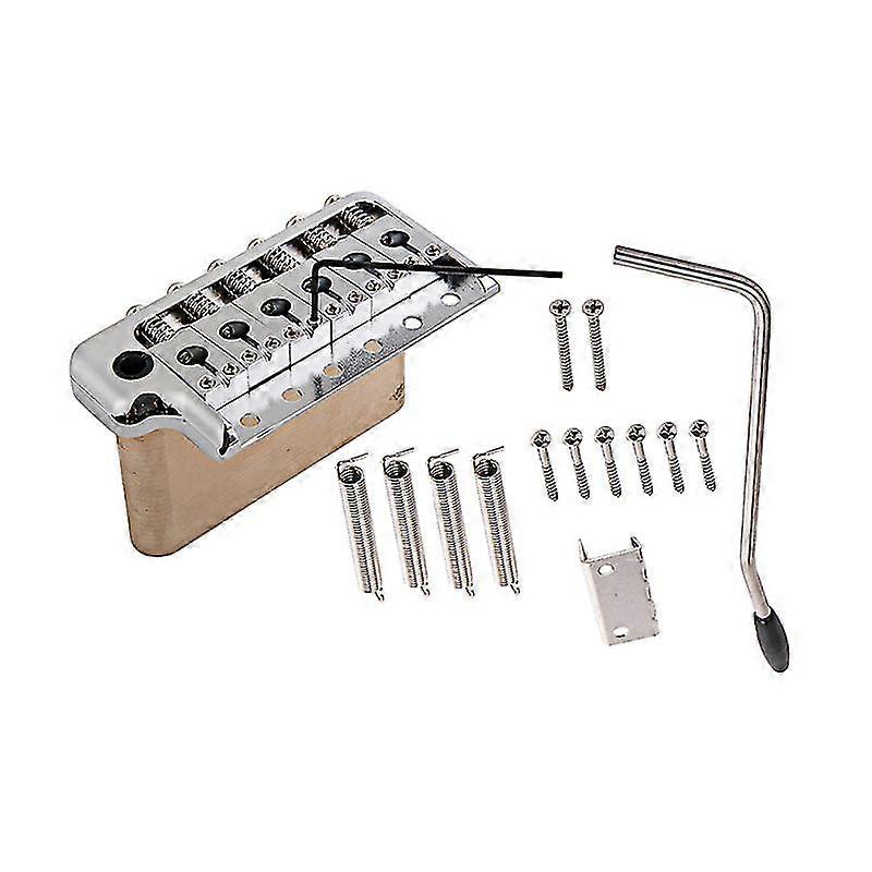 1 set Ga214 Cuivre Guitare électrique Single Locking Tremolo System Bridge String Lock (Argent)