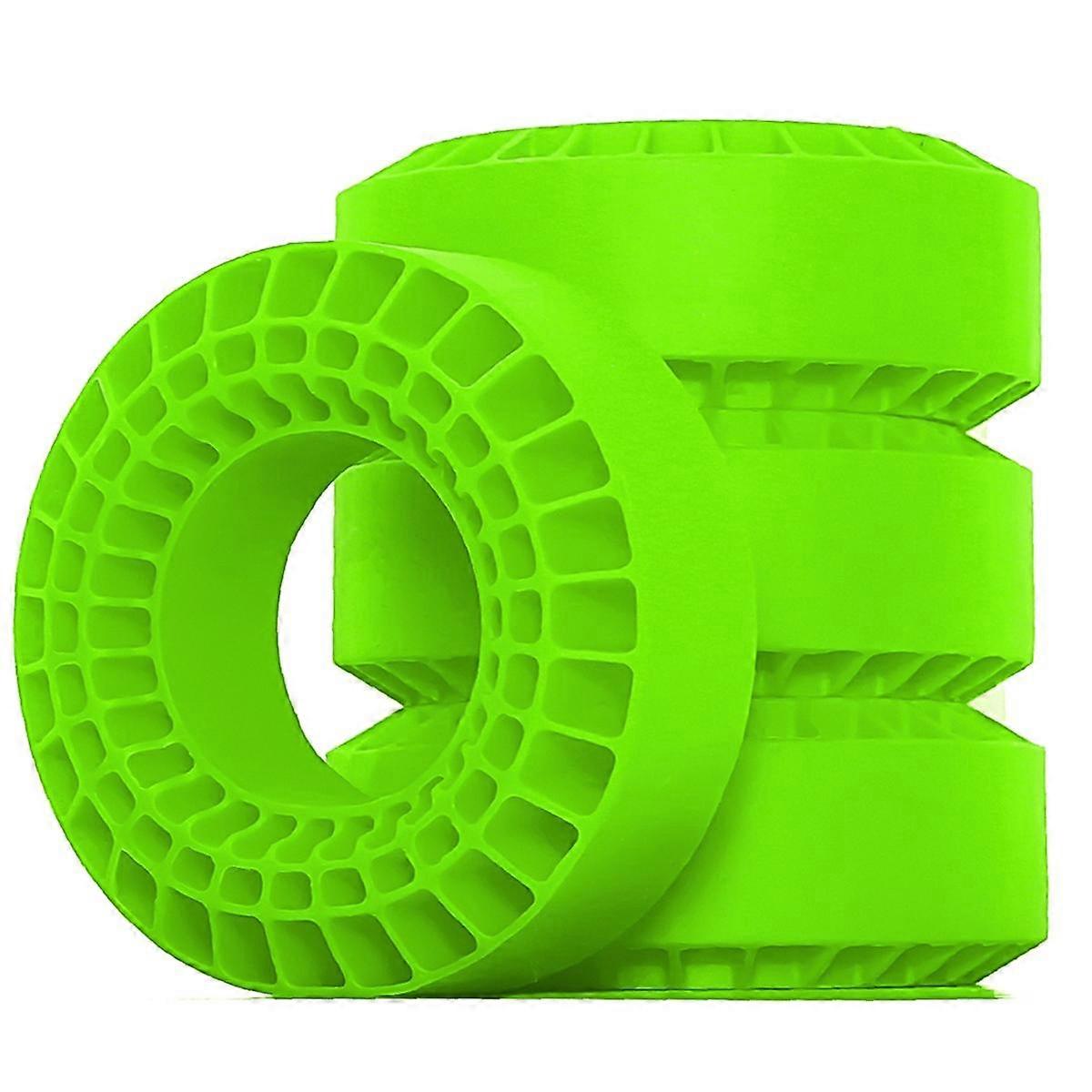 Remote Control Car Wheel Tires High Quality Silicone Tires with Excellent Waterproof and Temperature Resistance Green