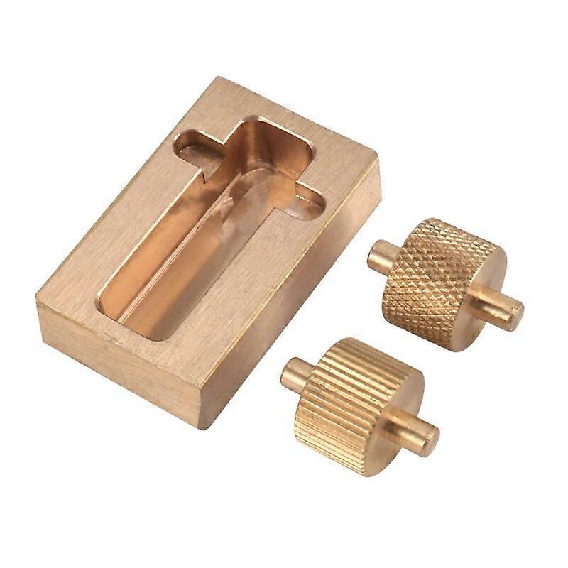Leather Edge Roller Oil Box With 2 Brass Rollers Edge Dye Box Leathercraft Small Size Leather Edge Roller Applicator