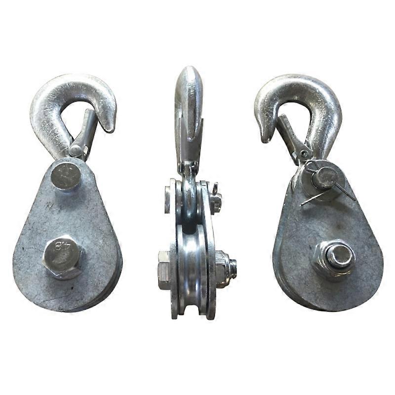 Hoist Block Wire Rope Lifting Pulley Block Towing Wheel with Hook for ...