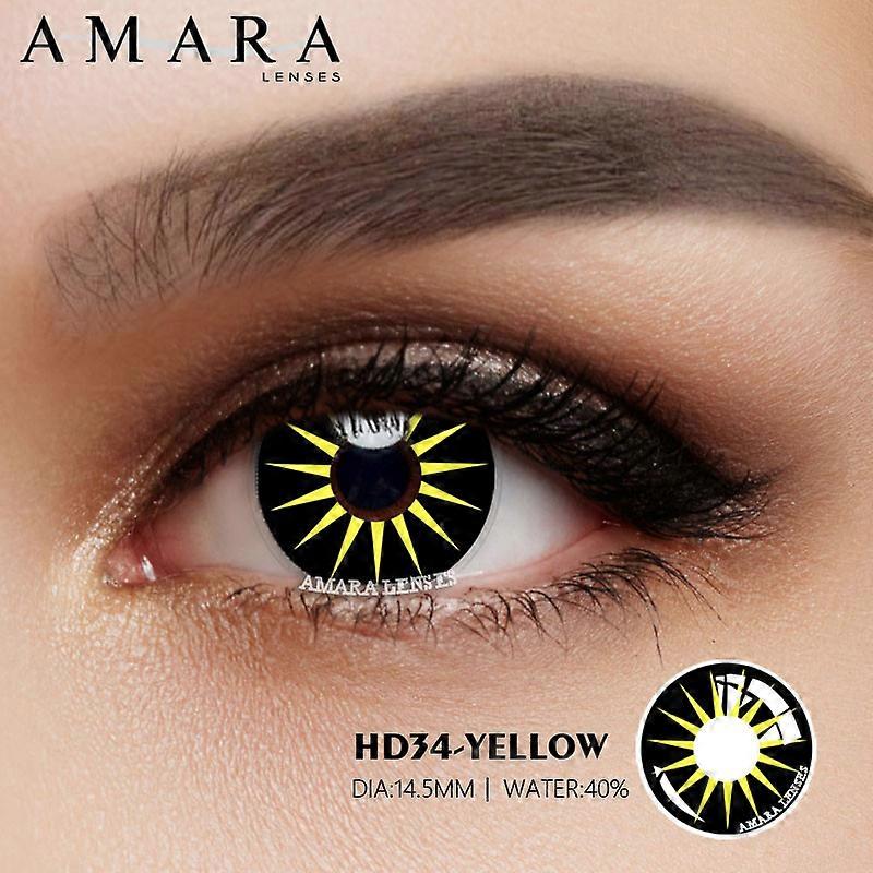 1Pár Halloween Cosplay színes kontaktlencsék Eye Anime lencsék Színes kontaktlencsék Szemszínes lencsék