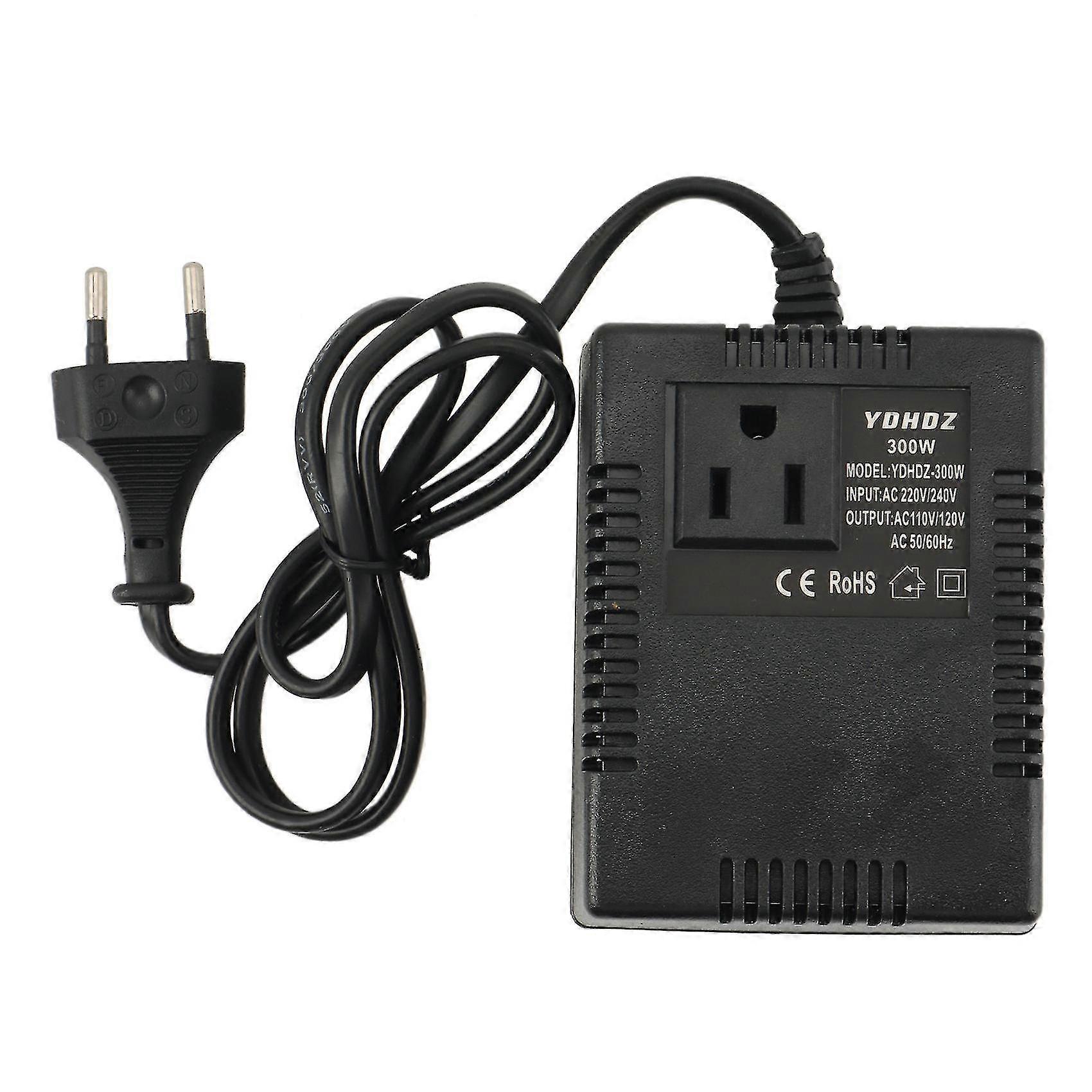 300W Convertitore di tensione 220V a 110V Trasformatore Trasformatore Convertitore di tensione Adattatore da viaggio Eu Plu